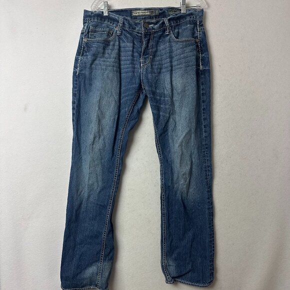 BKE Denim Carter Straight Men’s 34R Leg med Wash blue Jeans 30” Inseam‎ Cotton - Picture 1 of 5